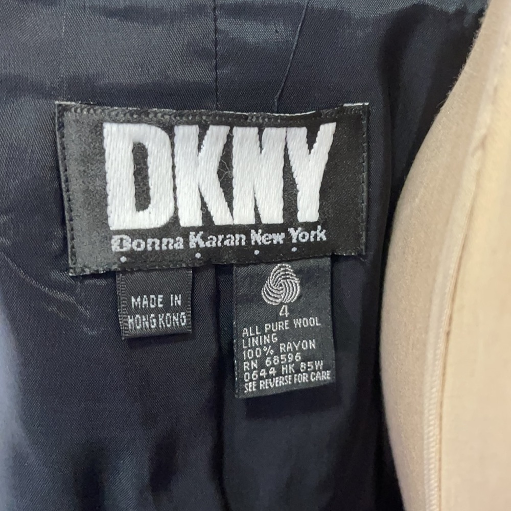 DKNY Red Black Wool Military Vest - Picture 10 of 11